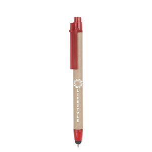 GiftRetail MO8089 - RECYTOUCH Dotykowy długopis z recyklingu Czerwony