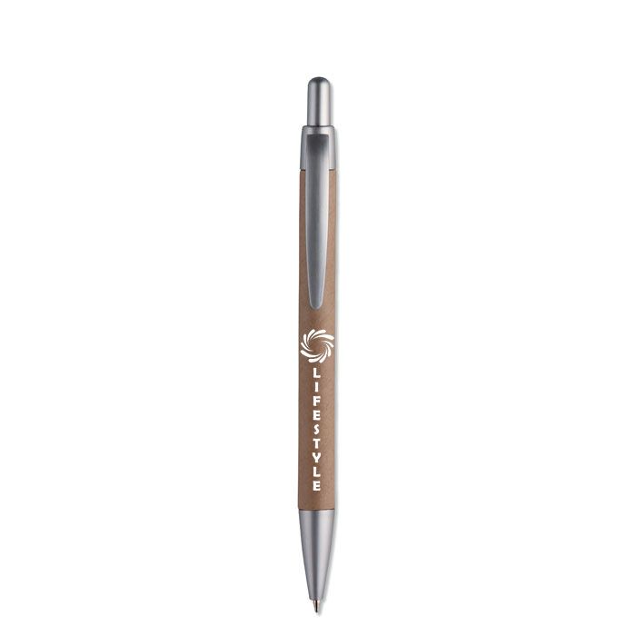 GiftRetail MO8105 - PUSHTON Długopis z kartonowym korpusem