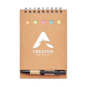 GiftRetail MO8107 - MULTIBOOK Notes z długopisem oraz koloro Beżowy