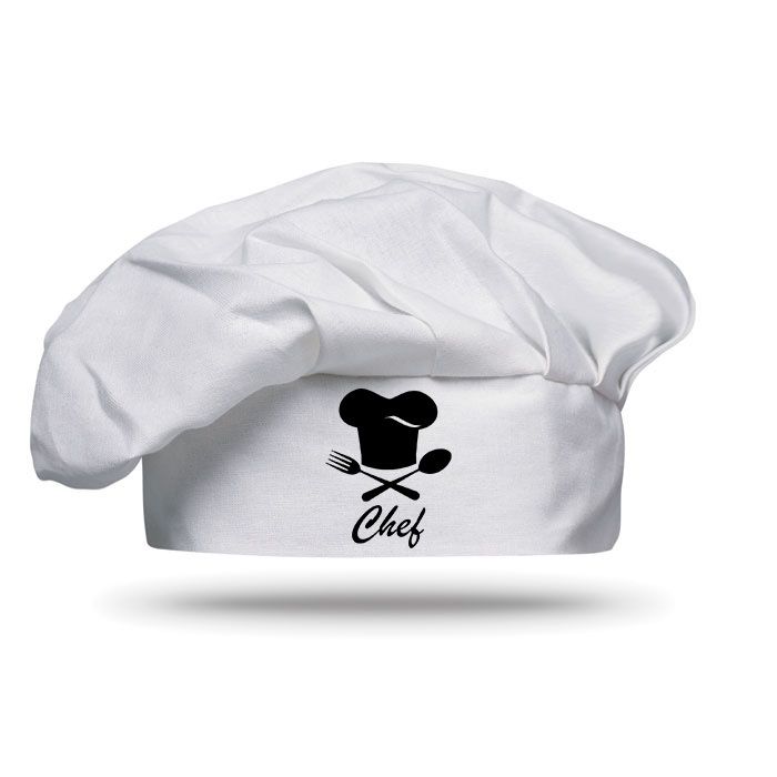 GiftRetail MO8409 - CHEF Bawełniana czapka szefa kuchni