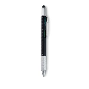 GiftRetail MO8679 - TOOLPEN Długopis poziomica z linijką Czarny