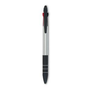 GiftRetail MO8812 - MULTIPEN 3-kolorowy długopis z rysikiem