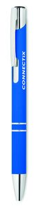 GiftRetail MO8857 - AOSTA Długopis z gumowym wykończenie Ciemnoniebieski