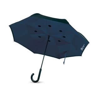 GiftRetail MO9002 - DUNDEE Odwrotnie otwierany parasol Niebieski