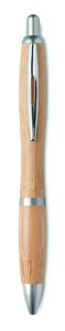 GiftRetail MO9485 - RIO BAMBOO Długopis z bambusa matt silver