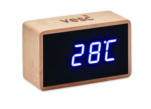 GiftRetail MO9921 - MIRI CLOCK Bambusowy  budzik LED Wood