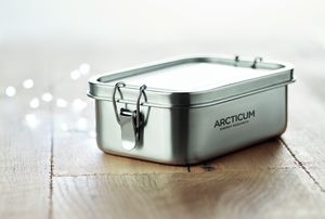 GiftRetail MO9938 - CHAN LUNCHBOX Lunchbox  750 ml matt silver