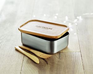 GiftRetail MO9967 - SAVANNA Lunchbox  600 ml Wood