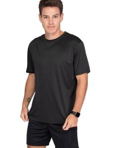 Mustaghata BOLT - Mens Active T-Shirt Polyester Spandex 170 G/M² Czarny