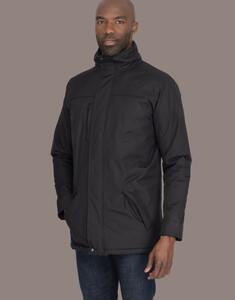 Barents DAYTON - FITTED PARKA WITH HooDDooH Removable HOOD. Czarny