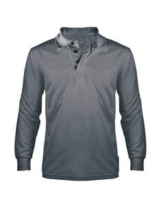 Mustaghata PLAYOFF - ACTIVE POLO FOR MEN LONG SLEEVES Szary