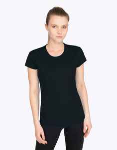 Mustaghata SALVA - Women Active T-Shirt Polyester Spandex 170 G/M² Czarny