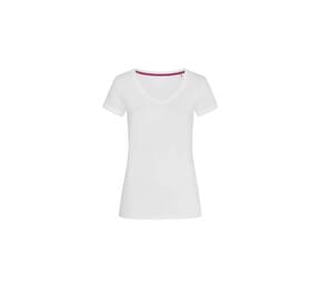 Stedman ST9130 - Megan V-Neck Ladies T-Shirt Biały