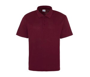 JUST COOL JC040 - Polo homme respirant Burgundowy