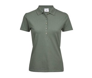 Tee Jays TJ145 - Damska luksusowa i elastyczna koszulka Polo Leaf Green