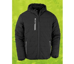 RESULT RS240X - BLACK COMPASS PADDED WINTER JACKET Czarno/szary