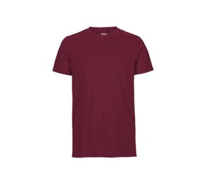 Neutral O61001 - Dopasowana męska koszulka Burgundowy