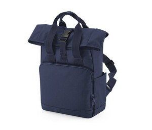 BAG BASE BG118S - RECYCLED MINI TWIN HANDLE ROLL-TOP LAPTOP BACKPACK Granatowy zmierzch