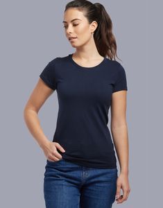 Les Filosophes WEIL - Women's Organic Cotton T-Shirt Made in France Granatowy