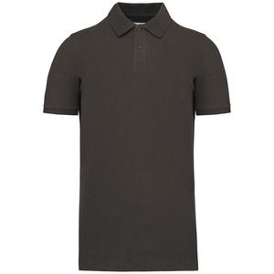 Kariban K2025 - Men's Organic 180 piqué polo shirt Ciemna szarość