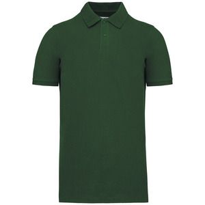 Kariban K2025 - Men's Organic 180 piqué polo shirt Zieleń lasu