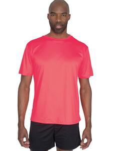Mustaghata BOLT - Mens Active T-Shirt Polyester Spandex 170 G/M² Neonowy róż
