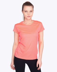 Mustaghata SALVA - Women Active T-Shirt Polyester Spandex 170 G/M² Neonowy róż