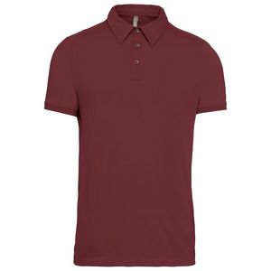 Kariban K262 - Męska krótka koszulka polo z dżerseju Wino