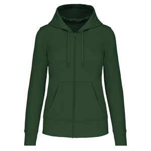 Kariban K4031 - Ladies eco-friendly zip-through hoodie