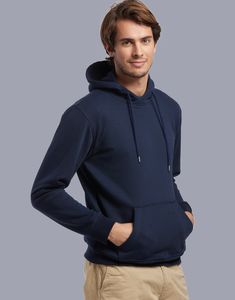 Les Filosophes ROUSSEAU - Organic cotton unisex hoodie Made in France Granatowy