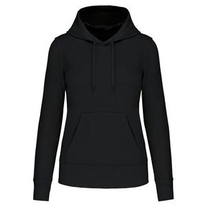 Kariban K4028 - Ladies' eco-friendly hooded sweatshirt Black