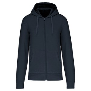 Kariban K4030 - Men's eco-friendly zip-through hoodie Granatowy