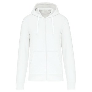 Kariban K4030 - Men's eco-friendly zip-through hoodie Biały