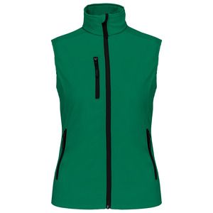 Kariban K404 - LADIES' SOFTSHELL BODYWARMER Jasnozielony