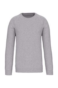 Kariban K495 - Organic piqué sweatshirt Szarość Oxfordu