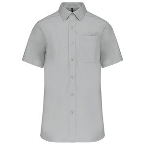 Kariban K543 - MEN'S SHORT SLEEVE EASY CARE COTTON POPLIN SHIRT Snow Grey