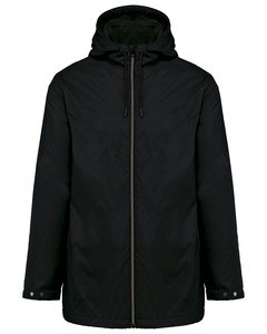 Kariban K6153 - Unisex hooded jacket with micro-polarfleece lining Black