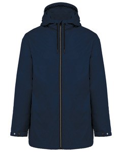 Kariban K6153 - Unisex hooded jacket with micro-polarfleece lining Granatowy