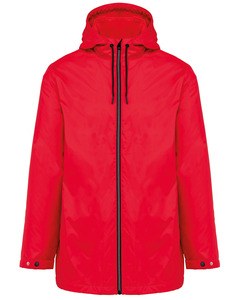 Kariban K6153 - Unisex hooded jacket with micro-polarfleece lining Red