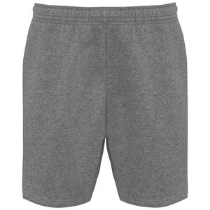 Kariban K7026 - Men’s eco-friendly fleece bermuda shorts Szarość wrzosu