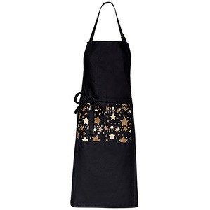 Kariban K8009 - Kids' Christmas apron "Origine France Garantie" Black