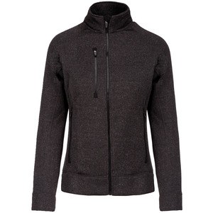 Kariban K9107 - Ladies’ full zip heather jacket Mieszanka ciemnoszarego