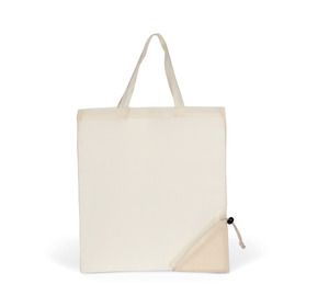Kimood KI7207 - Foldaway shopping bag Naturalny