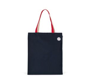 Kimood KI3205 - Three-tone shopping bag Granatowy