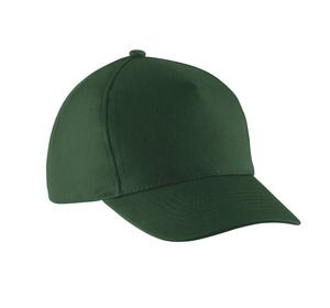 K-up KP149 - KIDS COTTON CAP - 5 PANELS Zieleń lasu