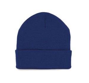 K-up KP892 - Recycled beanie with knitted turn-up ciemnoniebieski