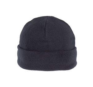 K-up KP884 - Recycled microfleece beanie with turn-up Granatowy