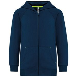 PROACT PA386 - Kids zipped fleece hoodie Sportowy granatowy