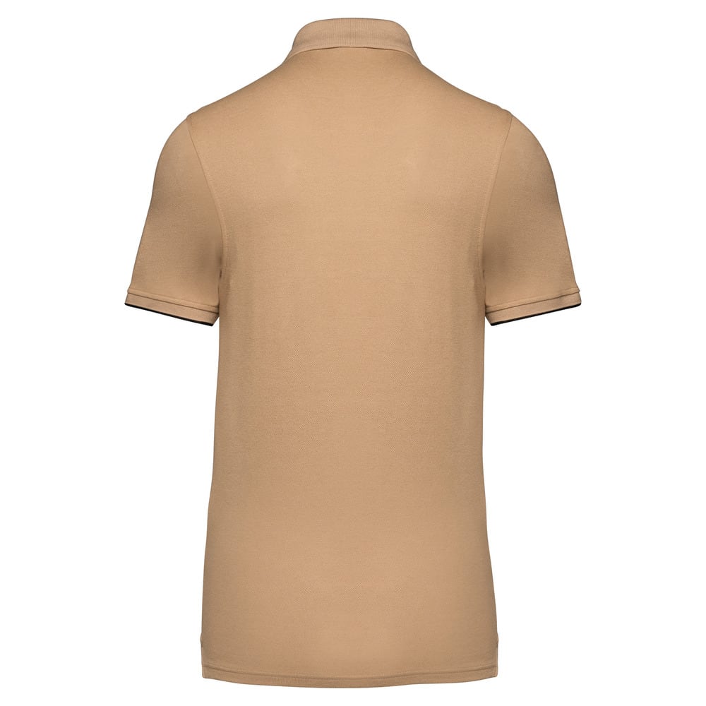 WK. Designed To Work WK270 - Męska koszulka polo DayToDay w kontrastowym kolorze z krótkim rękawem