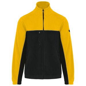 WK. Designed To Work WK904 - Unisex eco-friendly two-tone polarfleece jacket Czarno/ żółty